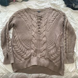 Cable knit sweater